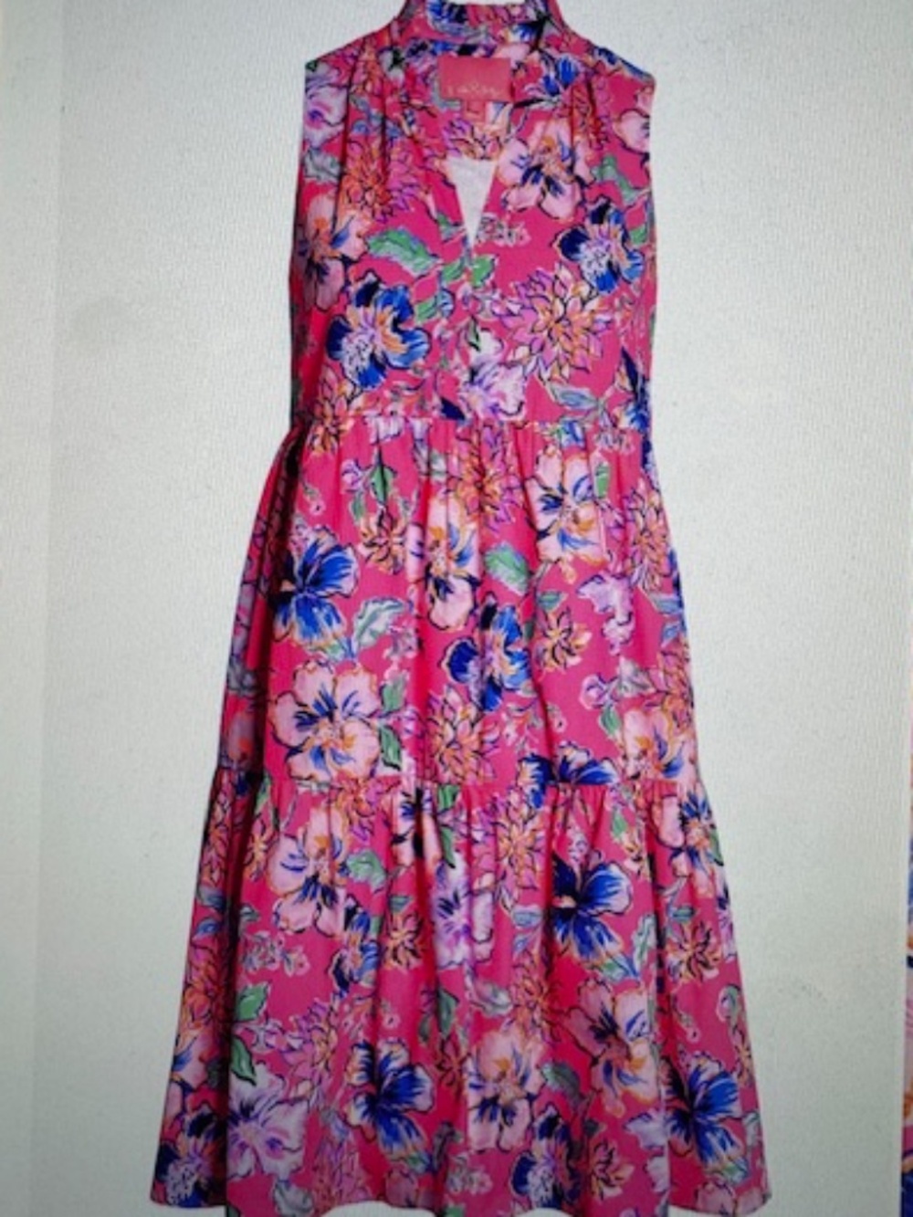 EUC! Lilly Pulitzer Novella Swing Dress, Pink Isle Bud Not Least, Medium